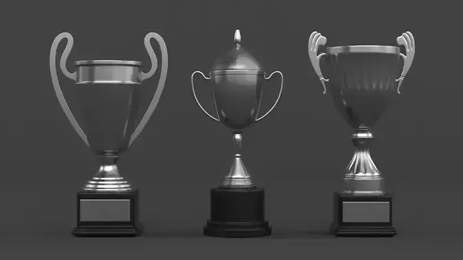 Cups Trophy 3D model