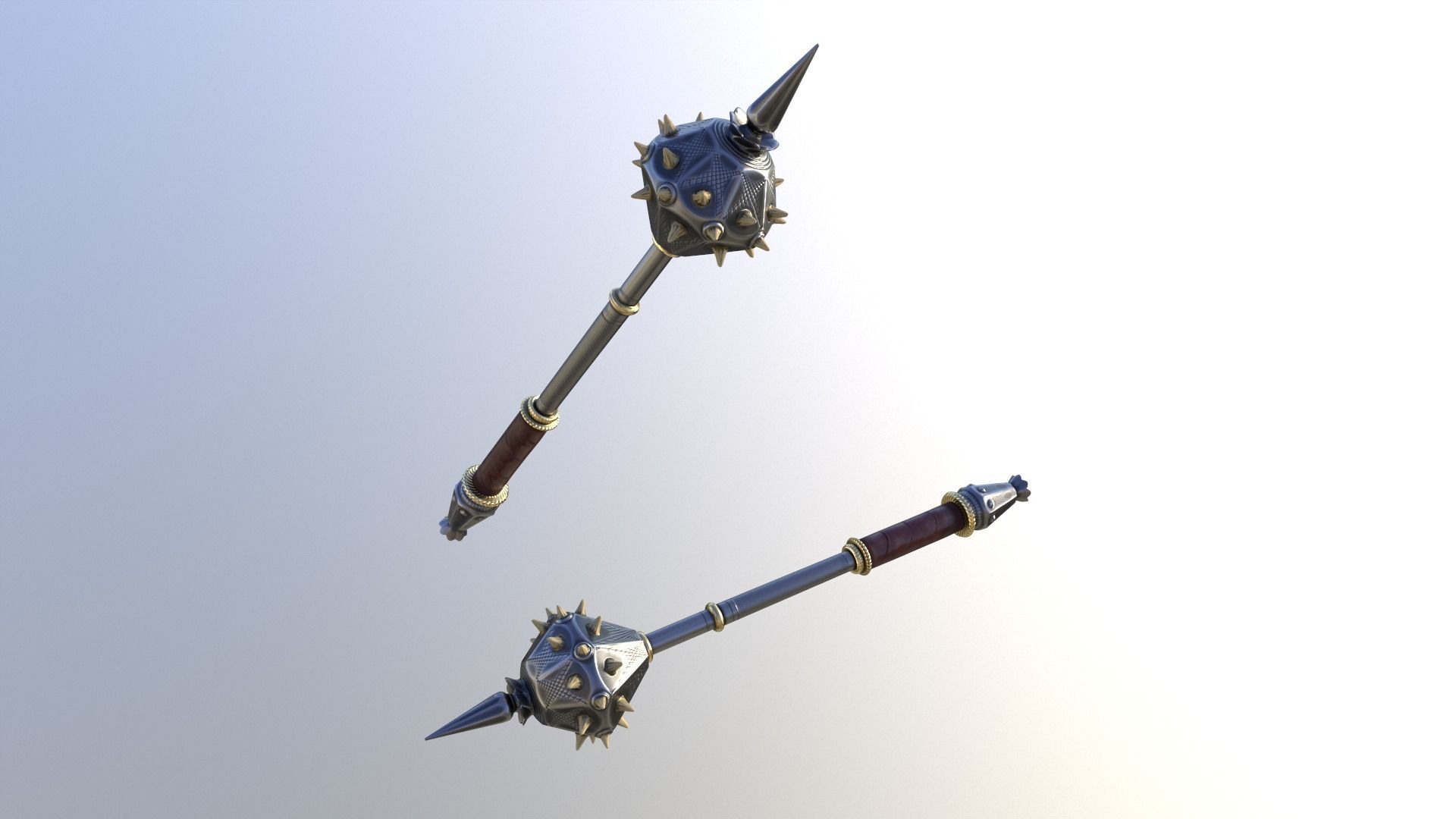 Mace GameReady LowPoly 3D model Low-poly 3D model_5