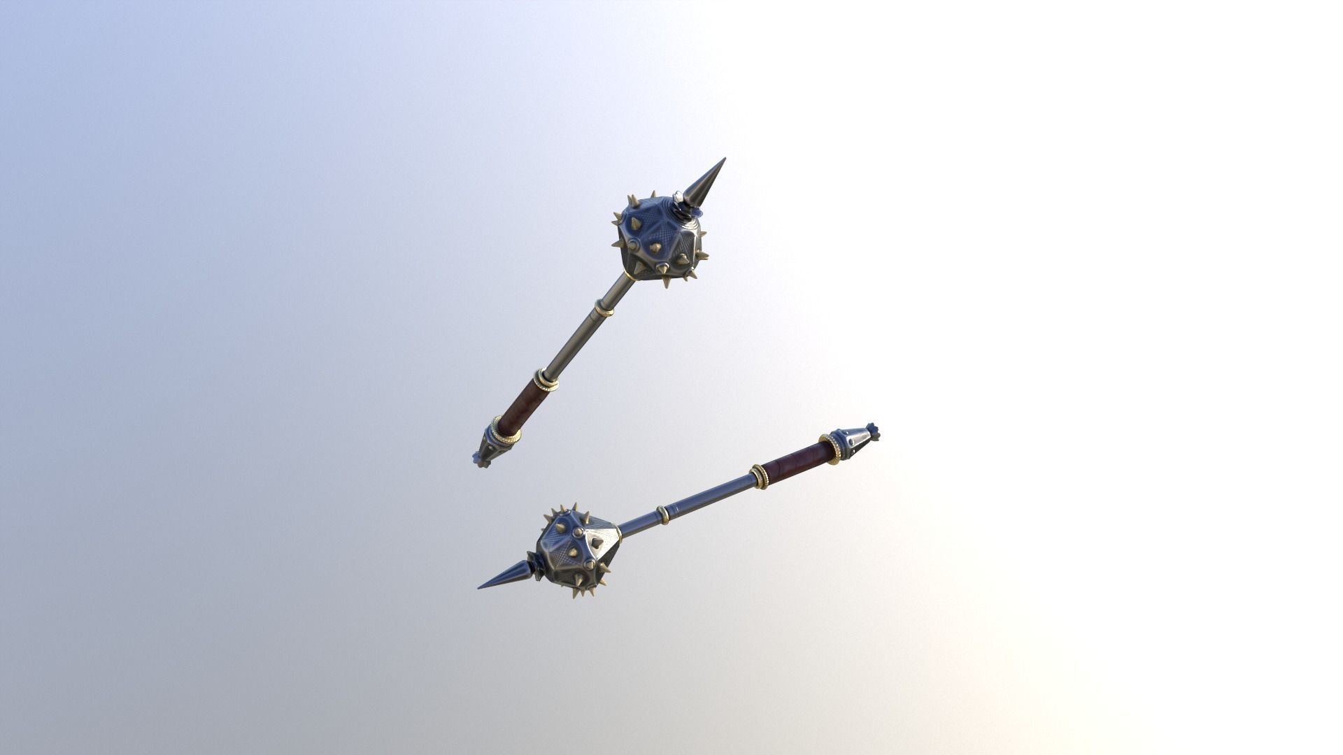 Mace GameReady LowPoly 3D model Low-poly 3D model_6