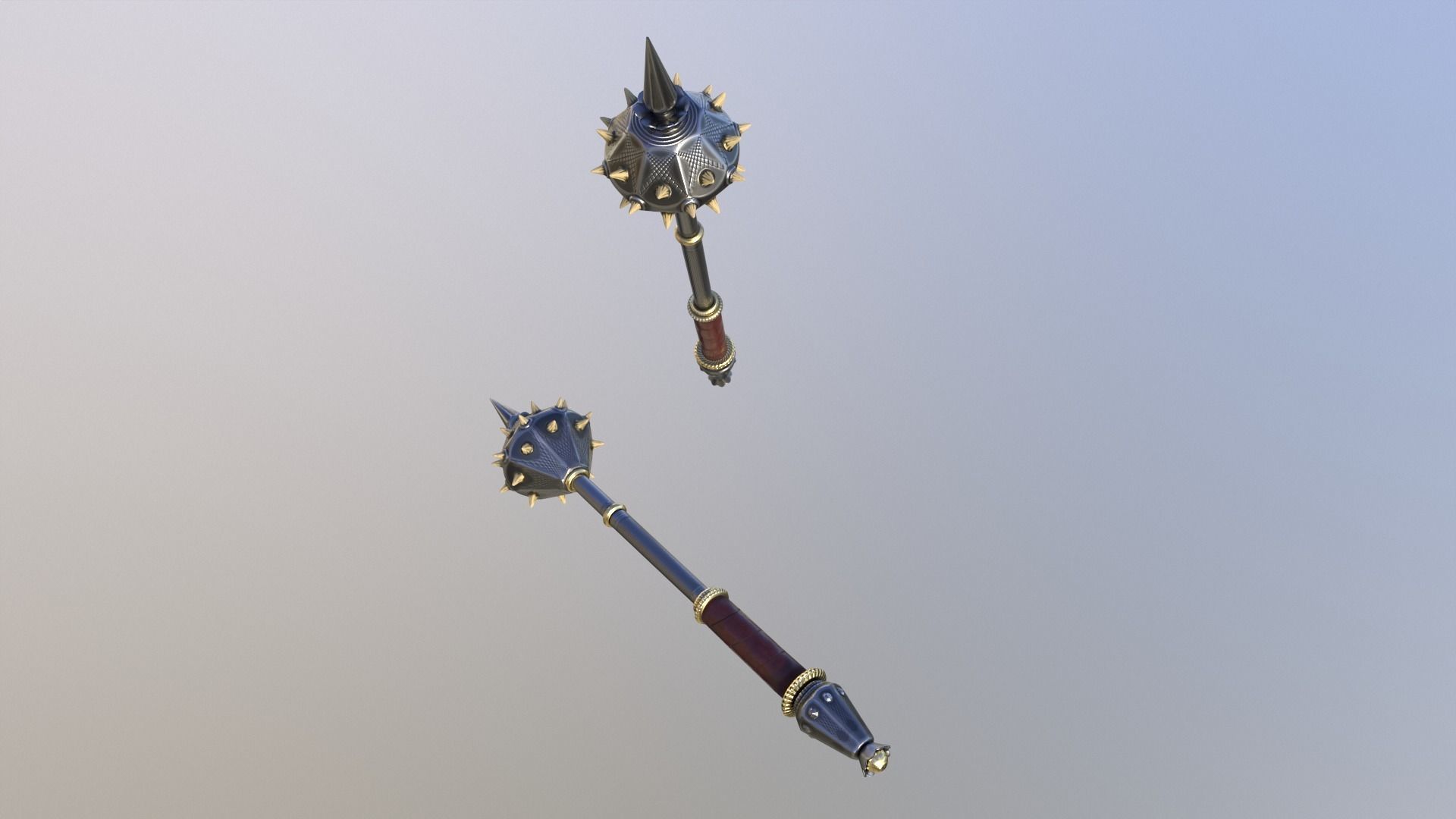 Mace GameReady LowPoly 3D model Low-poly 3D model_7