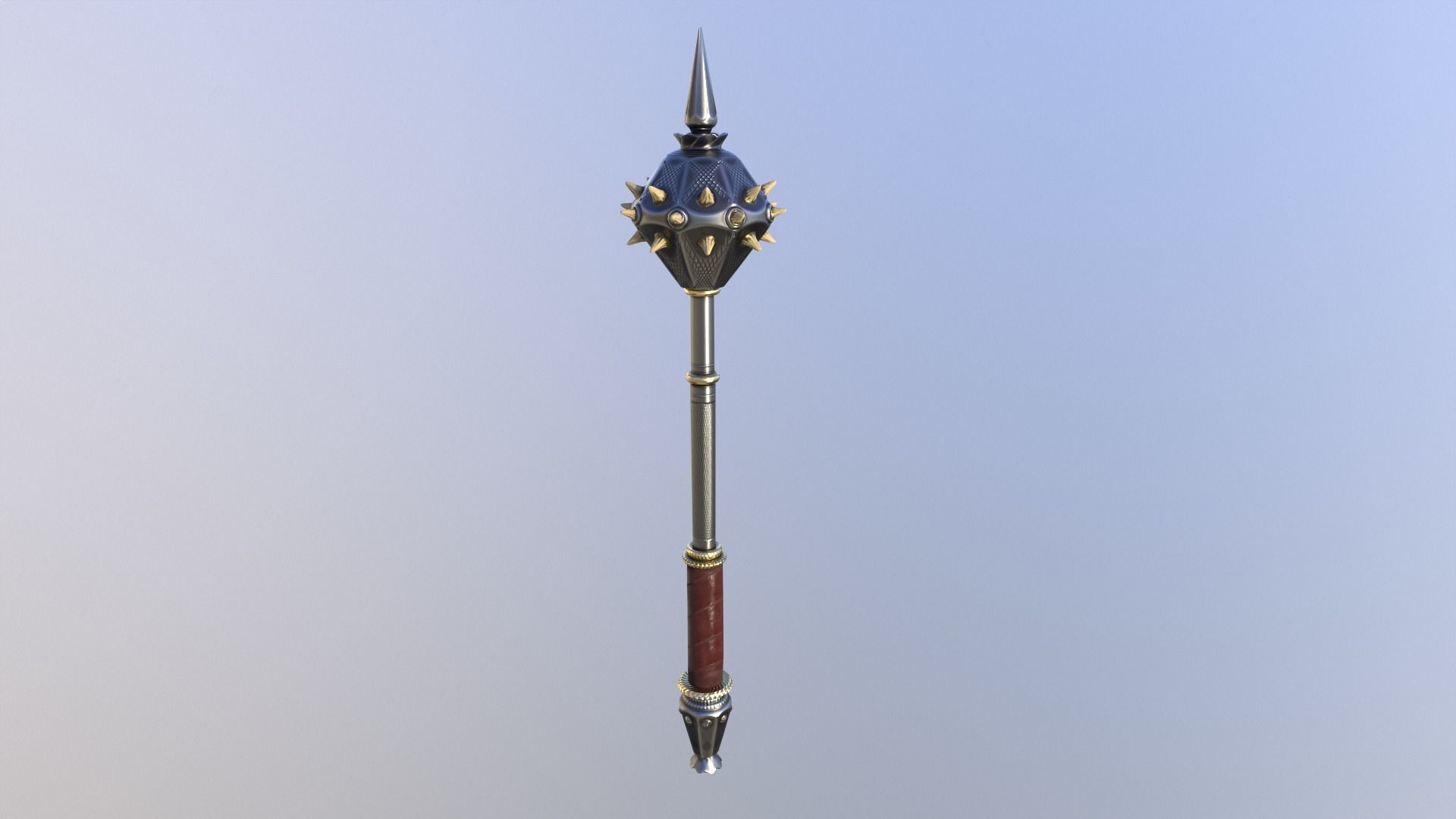 Mace GameReady LowPoly 3D model Low-poly 3D model_4