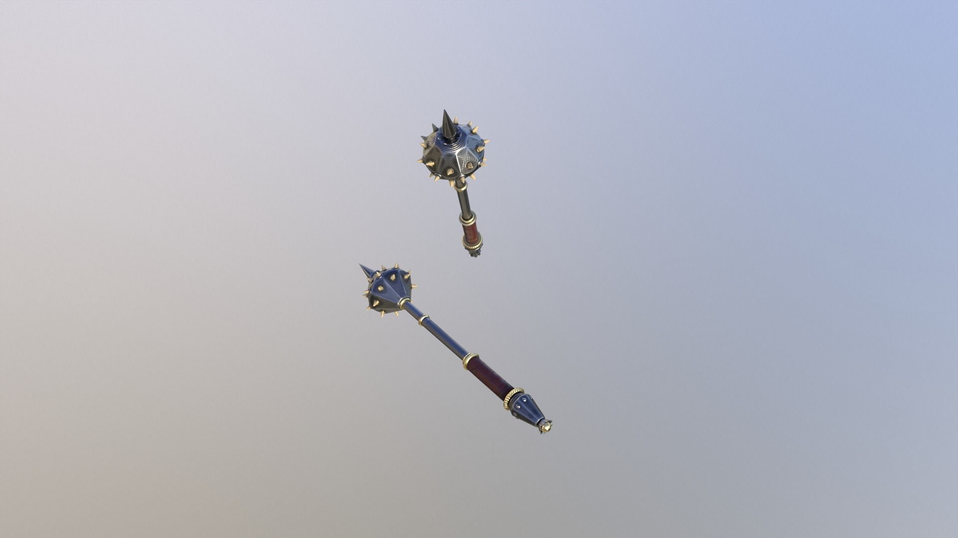 Mace GameReady LowPoly 3D model Low-poly 3D model_3