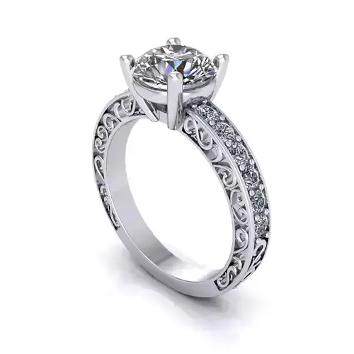 Solitaire Diamond Ring Ver 02