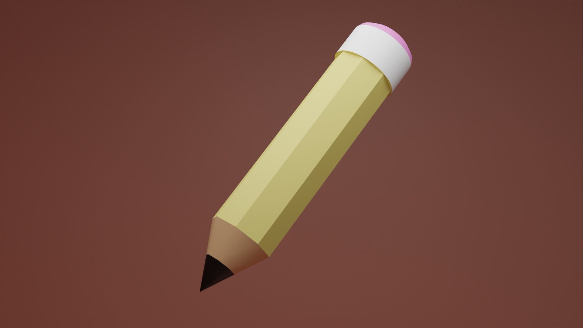 The Basic  Pencil Free 3D model_1