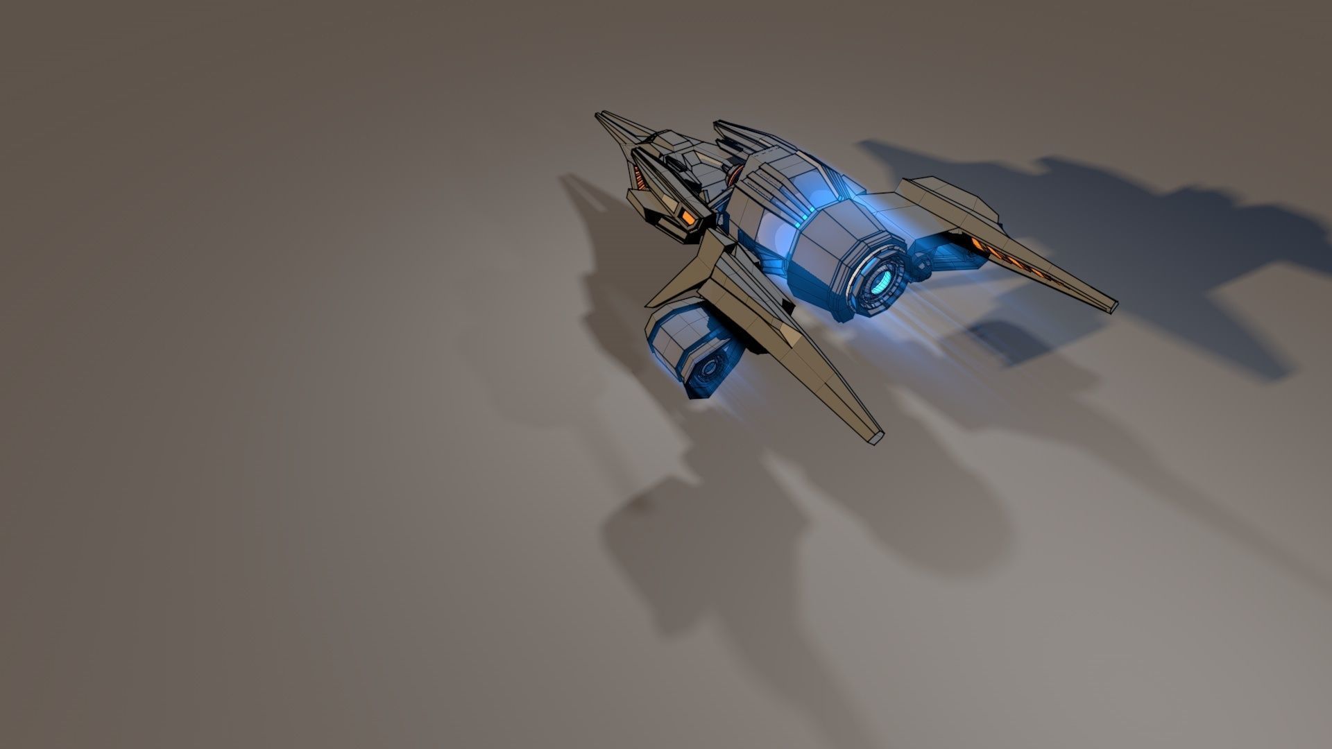 Sci Fi Spaceship 3D model_13