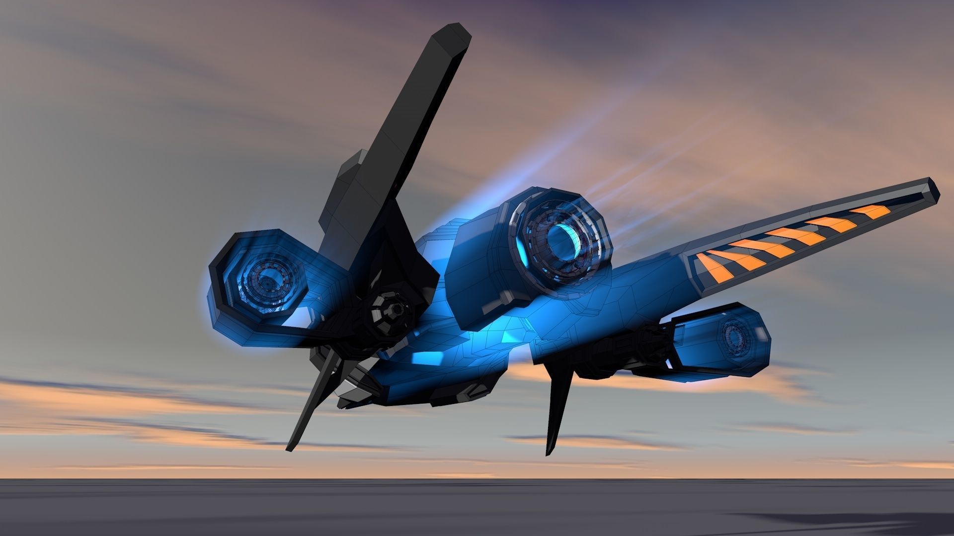 Sci Fi Spaceship 3D model_31