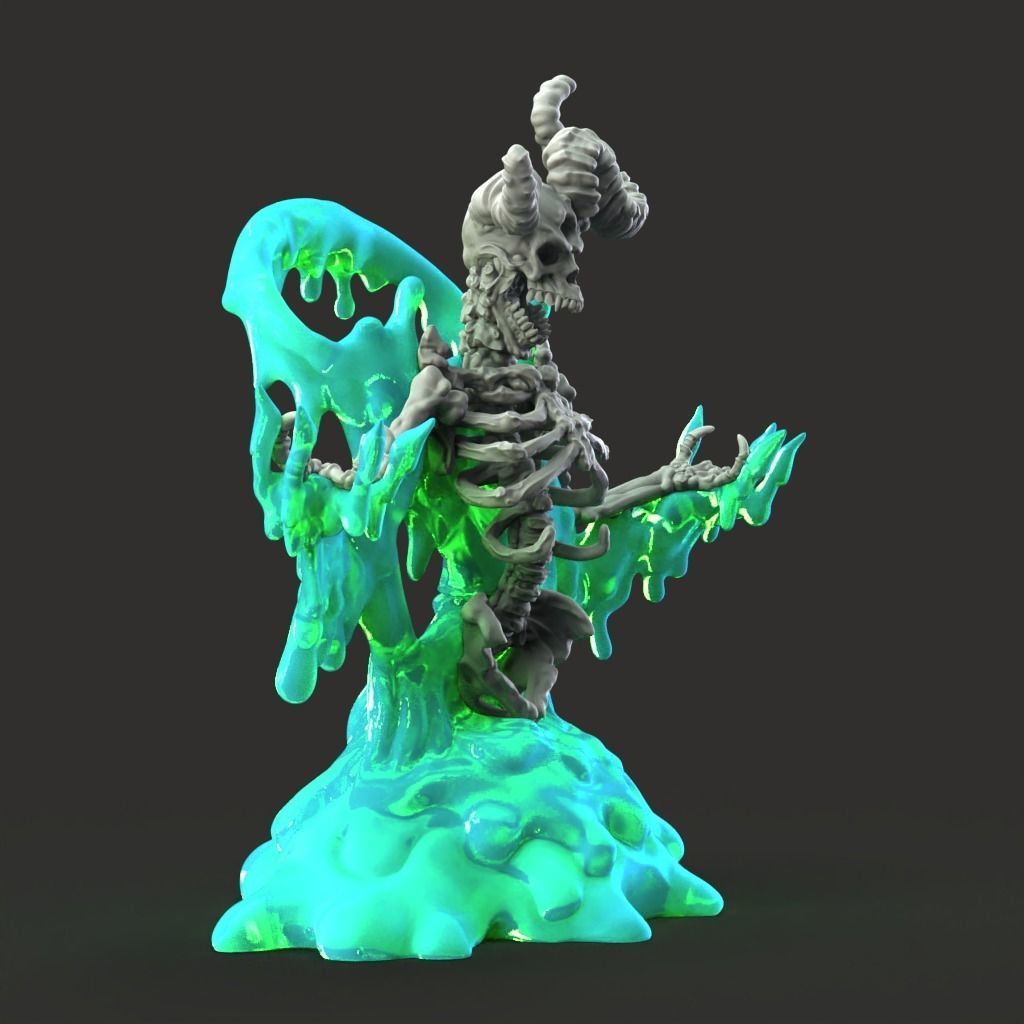 Slime Demon - 3D Printable TTRPG - PRESUPPORTED - 32mm Scale 3D print model_9