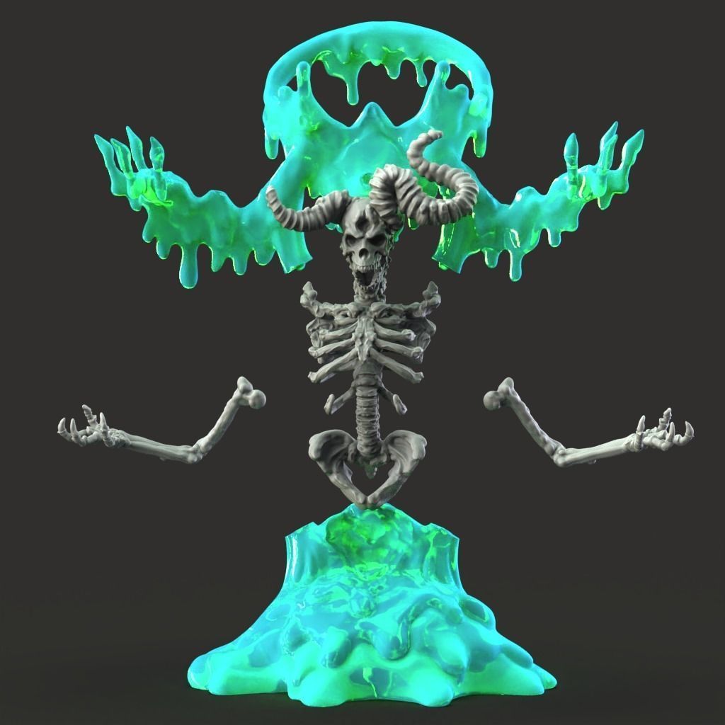 Slime Demon - 3D Printable TTRPG - PRESUPPORTED - 32mm Scale 3D print model_4