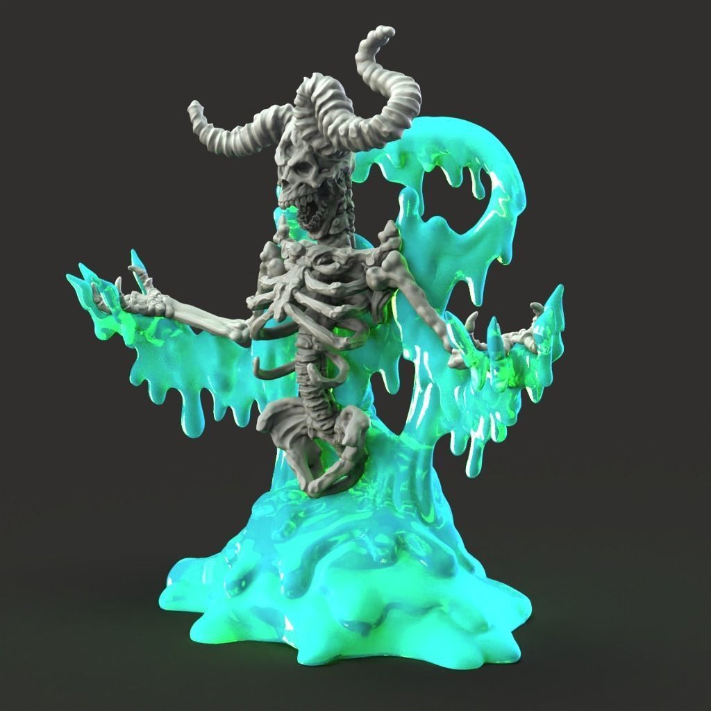 Slime Demon - 3D Printable TTRPG - PRESUPPORTED - 32mm Scale 3D print model_8