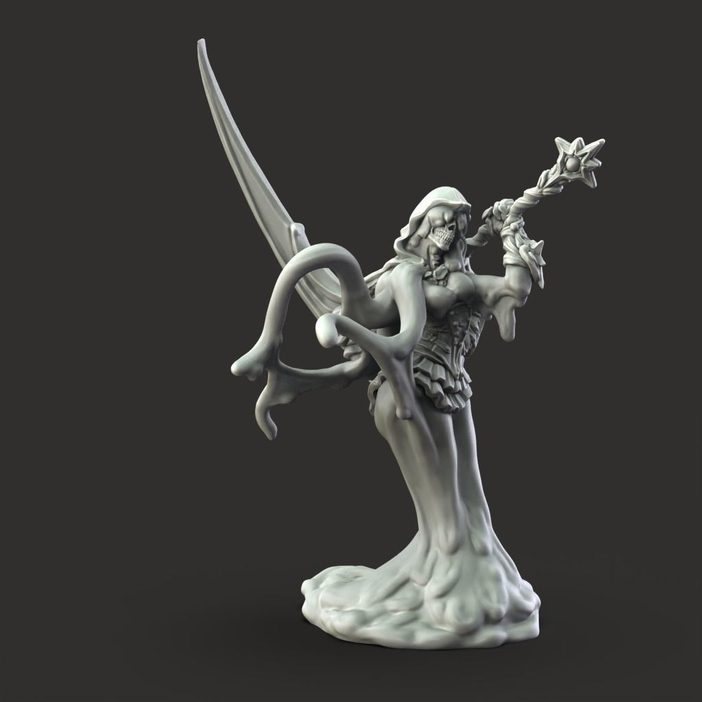 Slime Reaper - 3D Printable TTRPG - PRESUPPORTED - 32mm Scale 3D print model_3