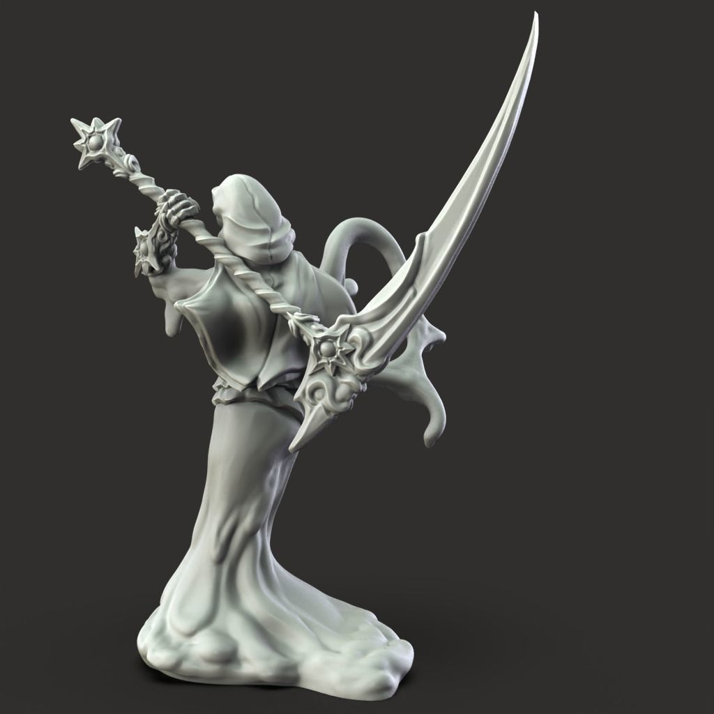 Slime Reaper - 3D Printable TTRPG - PRESUPPORTED - 32mm Scale 3D print model_6