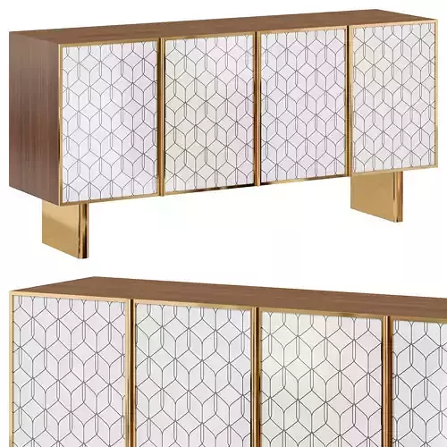 Bohemia buffet by bakerfurniture 3D model