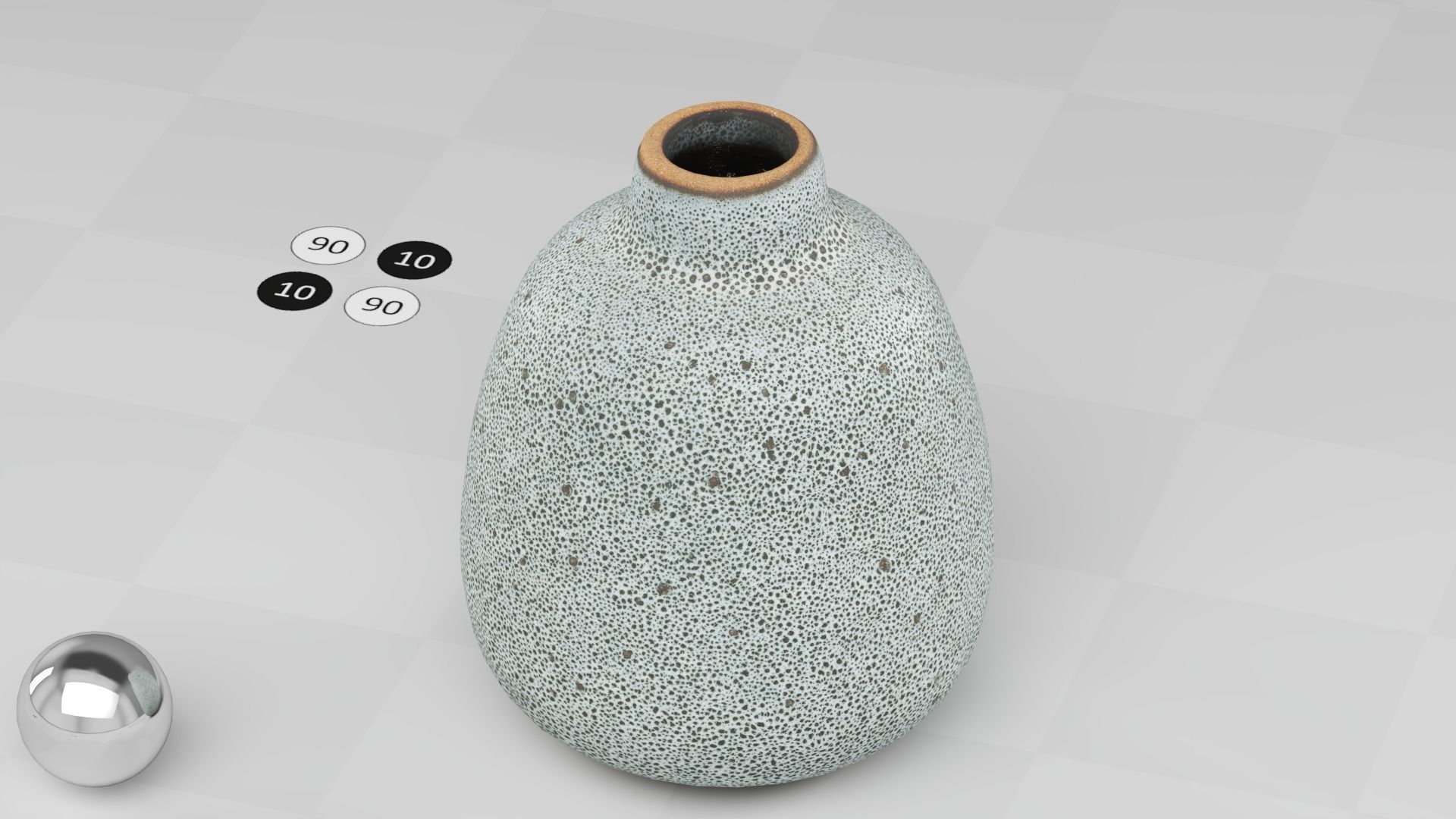 Vase Decorative Small - Photogrammetry Scan Low-poly 3D model_6