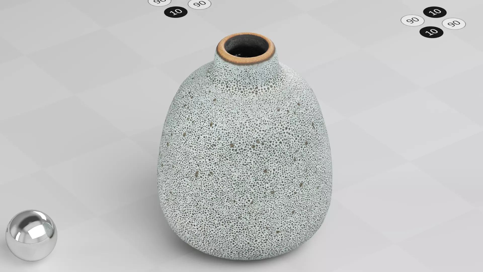 Vase Decorative Small - Photogrammetry Scan Low-poly 3D model_0