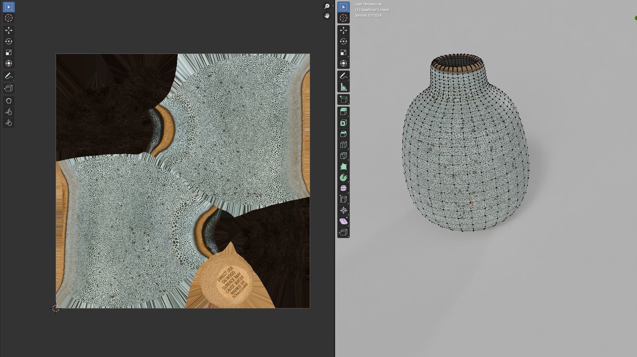 Vase Decorative Small - Photogrammetry Scan Low-poly 3D model_4