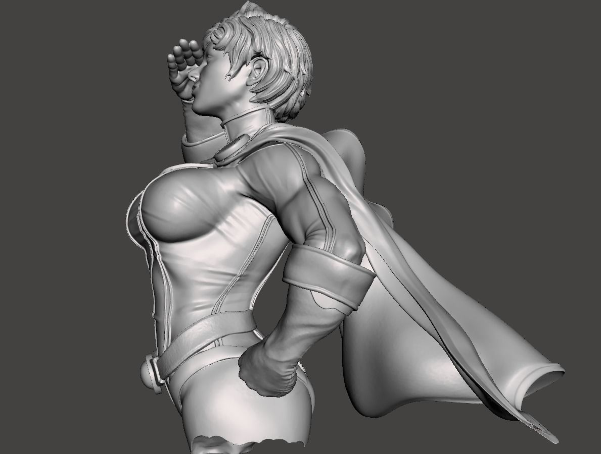 Power Girl 3d model BUST ready for 3d printing  3D print model_1