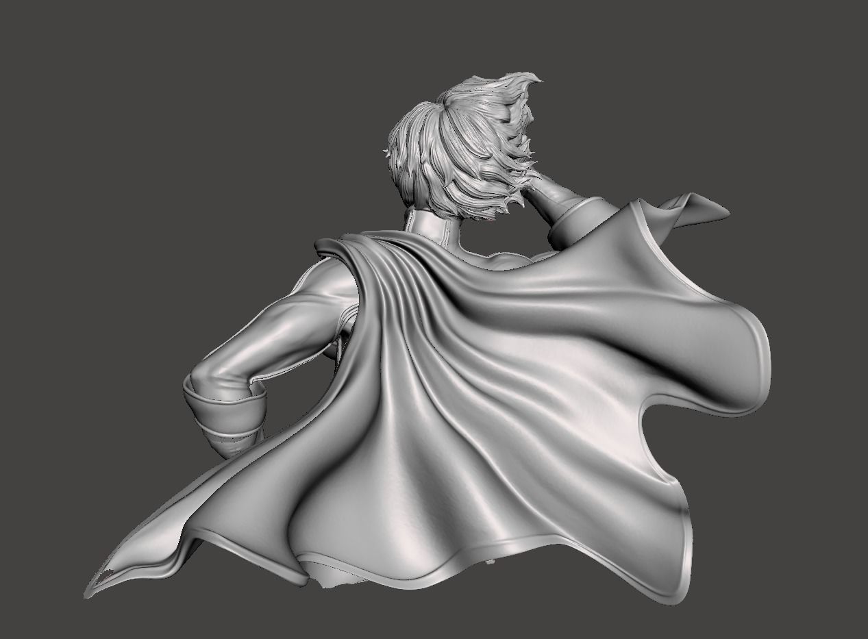 Power Girl 3d model BUST ready for 3d printing  3D print model_2