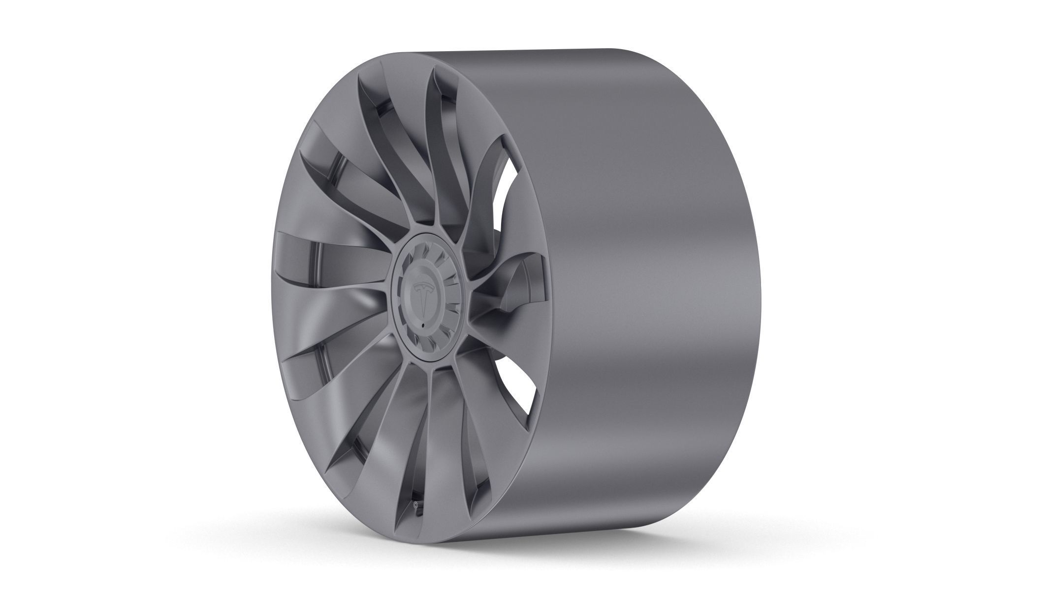 Tesla Car Rim 01 3D model_4