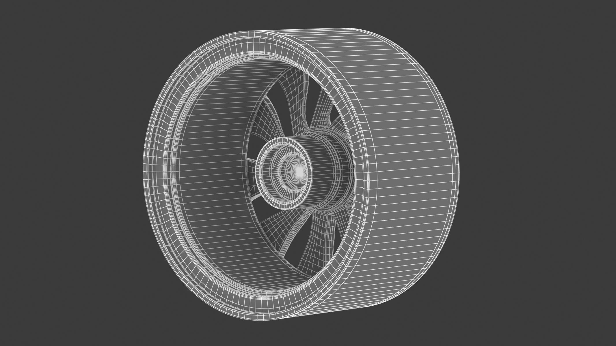 Tesla Car Rim 01 3D model_7