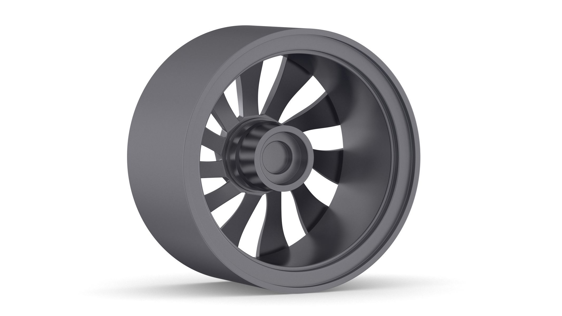 Tesla Car Rim 01 3D model_3