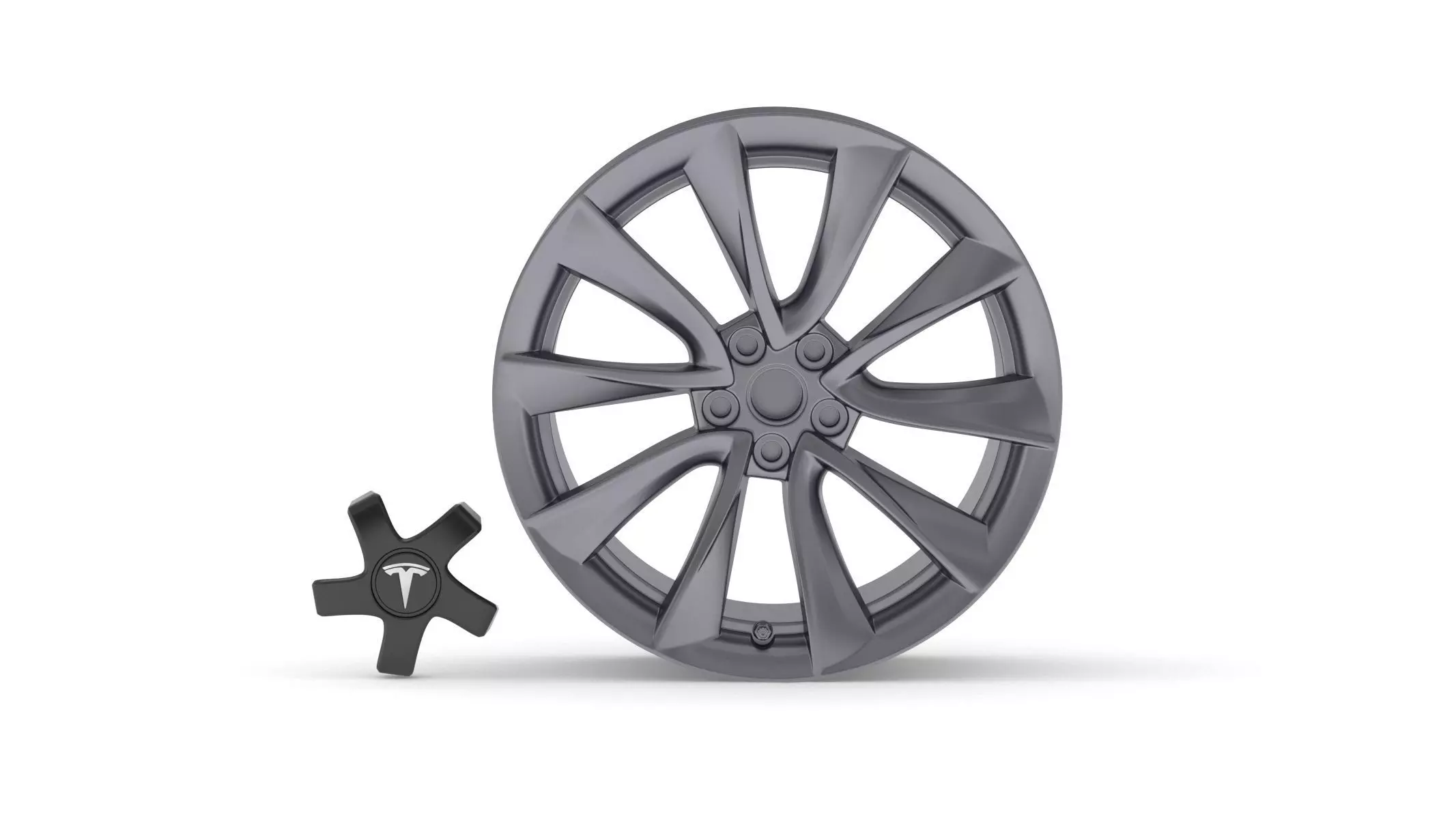 Tesla Car Rim 02 3D model