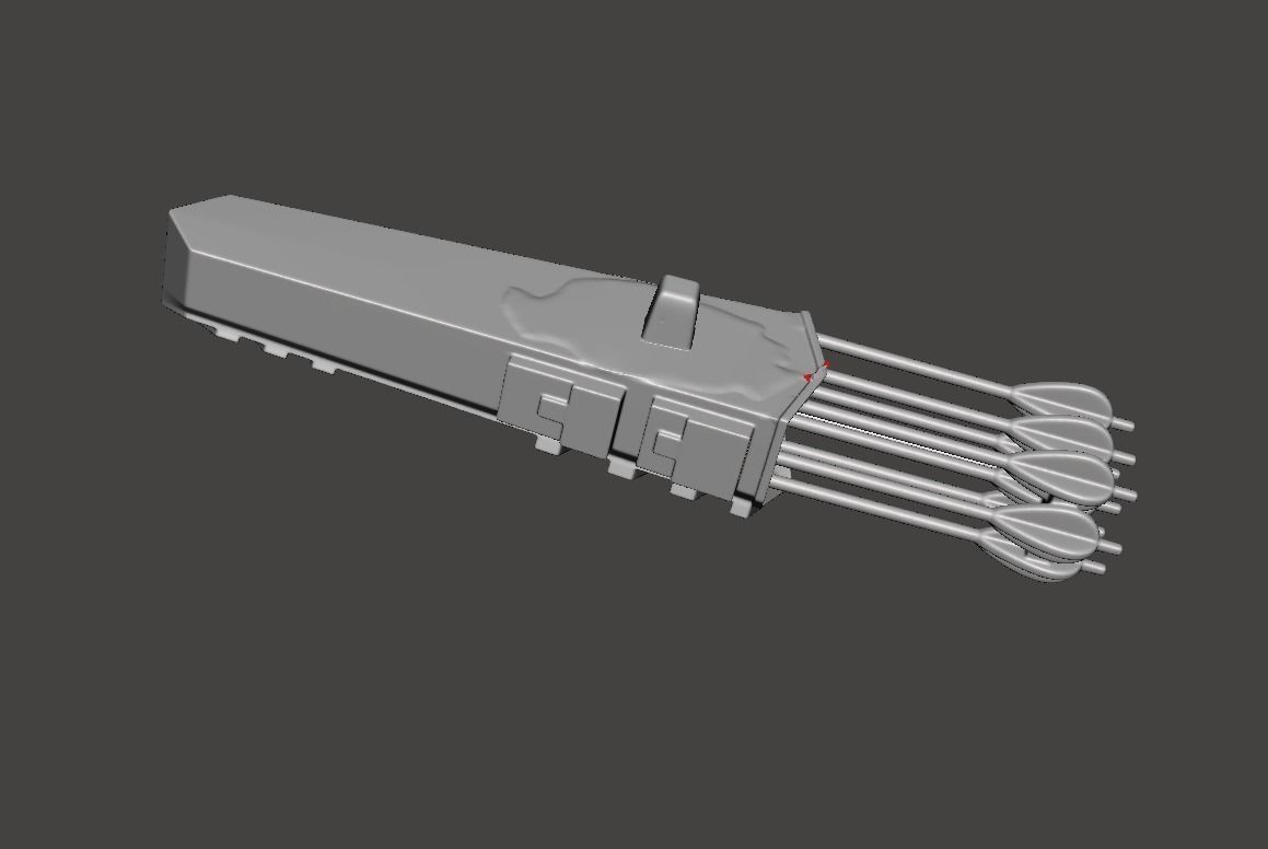 green arrow assets  for 3d printing  3D print model_3