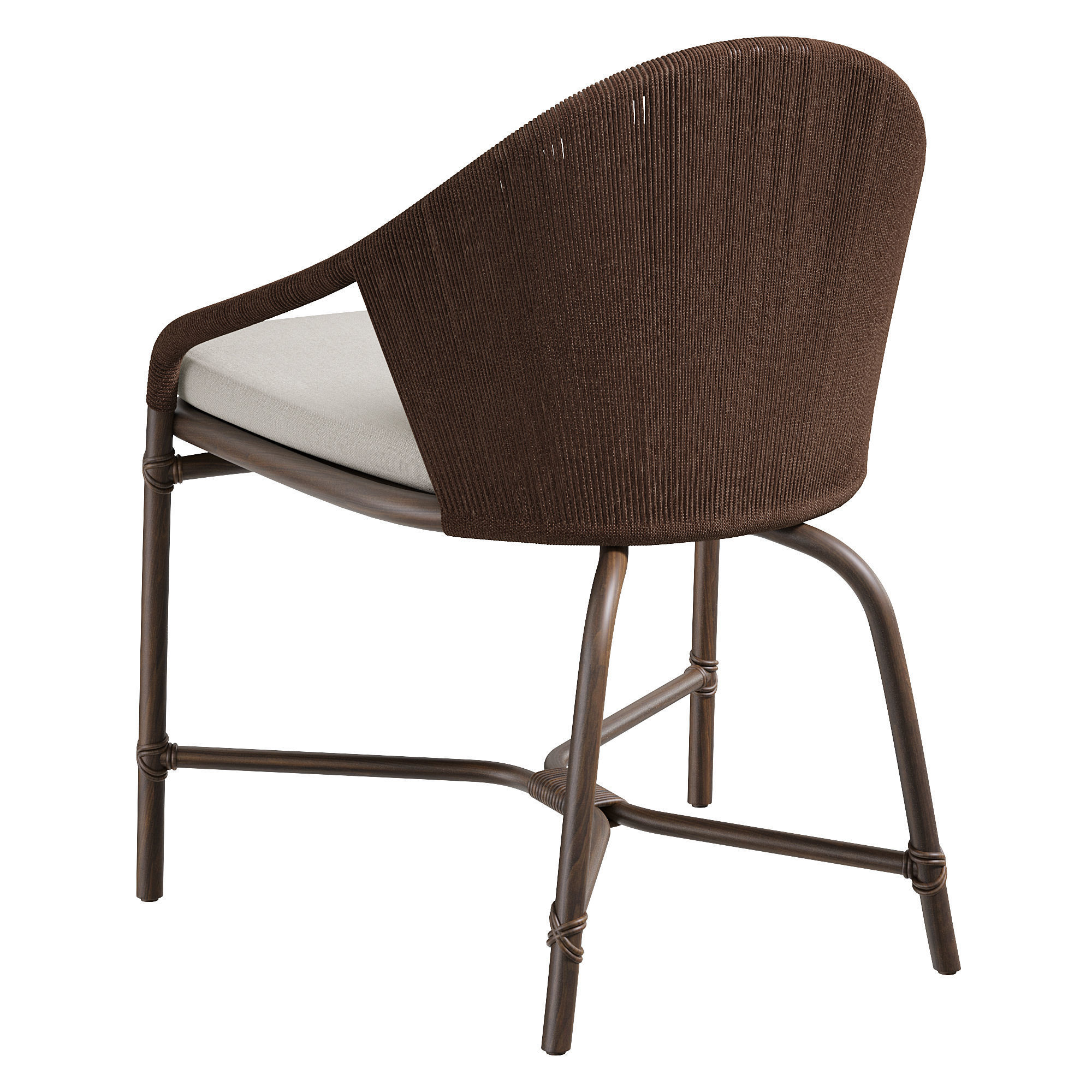 CRESCENT DINING CHAIR by Bakerfurniture 3D model_2