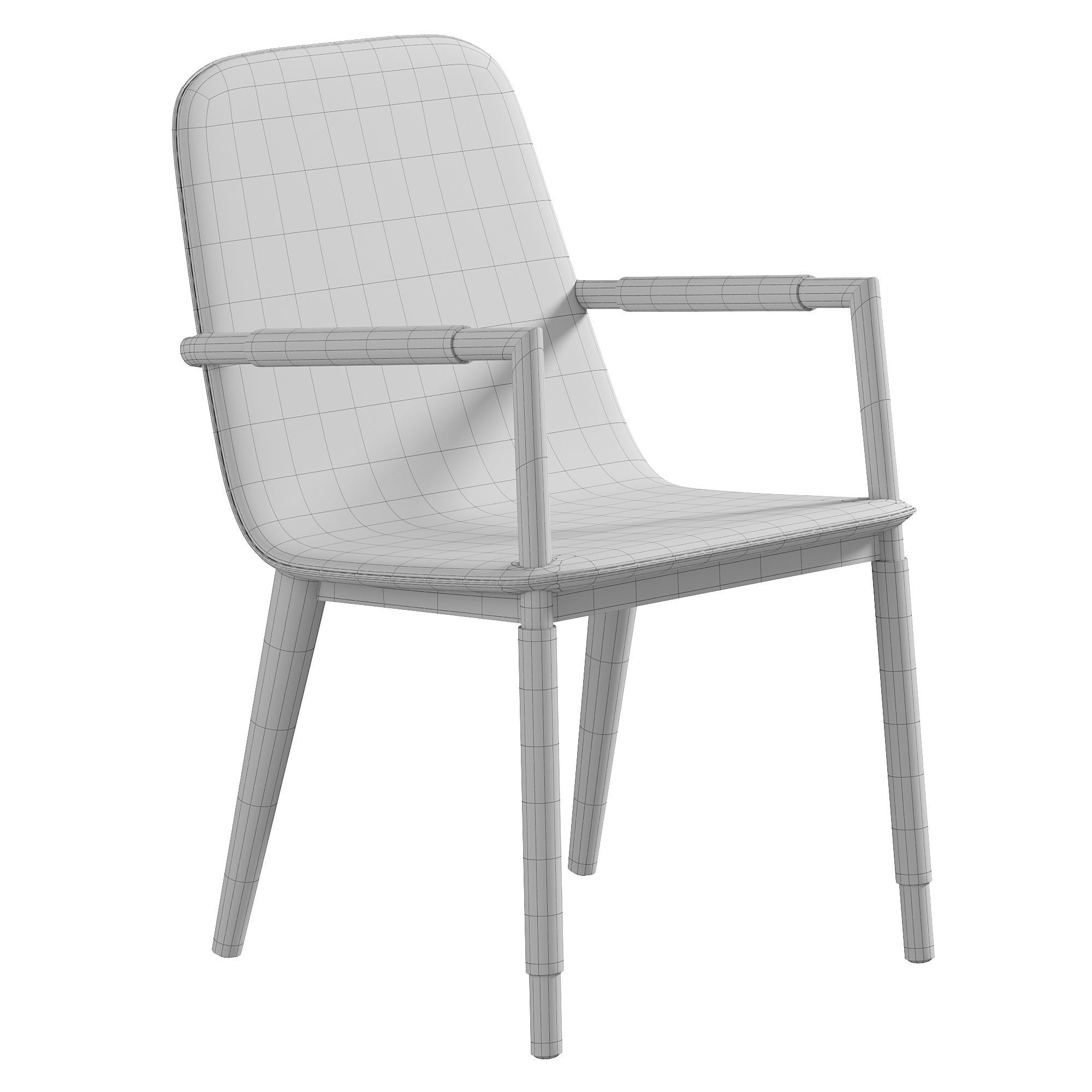 FOLIO ARMCHAIR by bakerfurniture 3D model_3