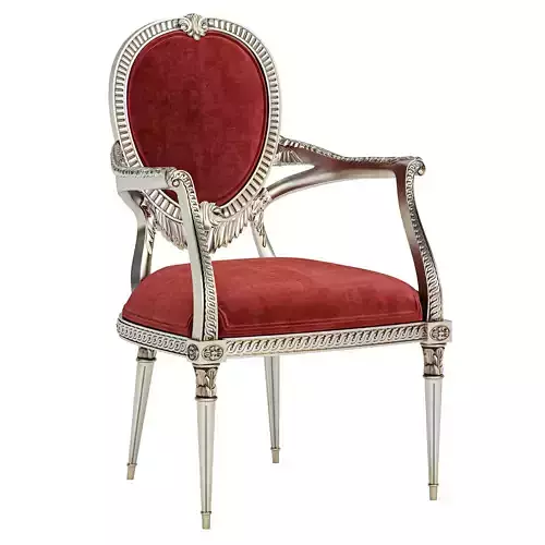 HEPPLEWHITE CARVED ARMCHAIR by Bakerfurniture