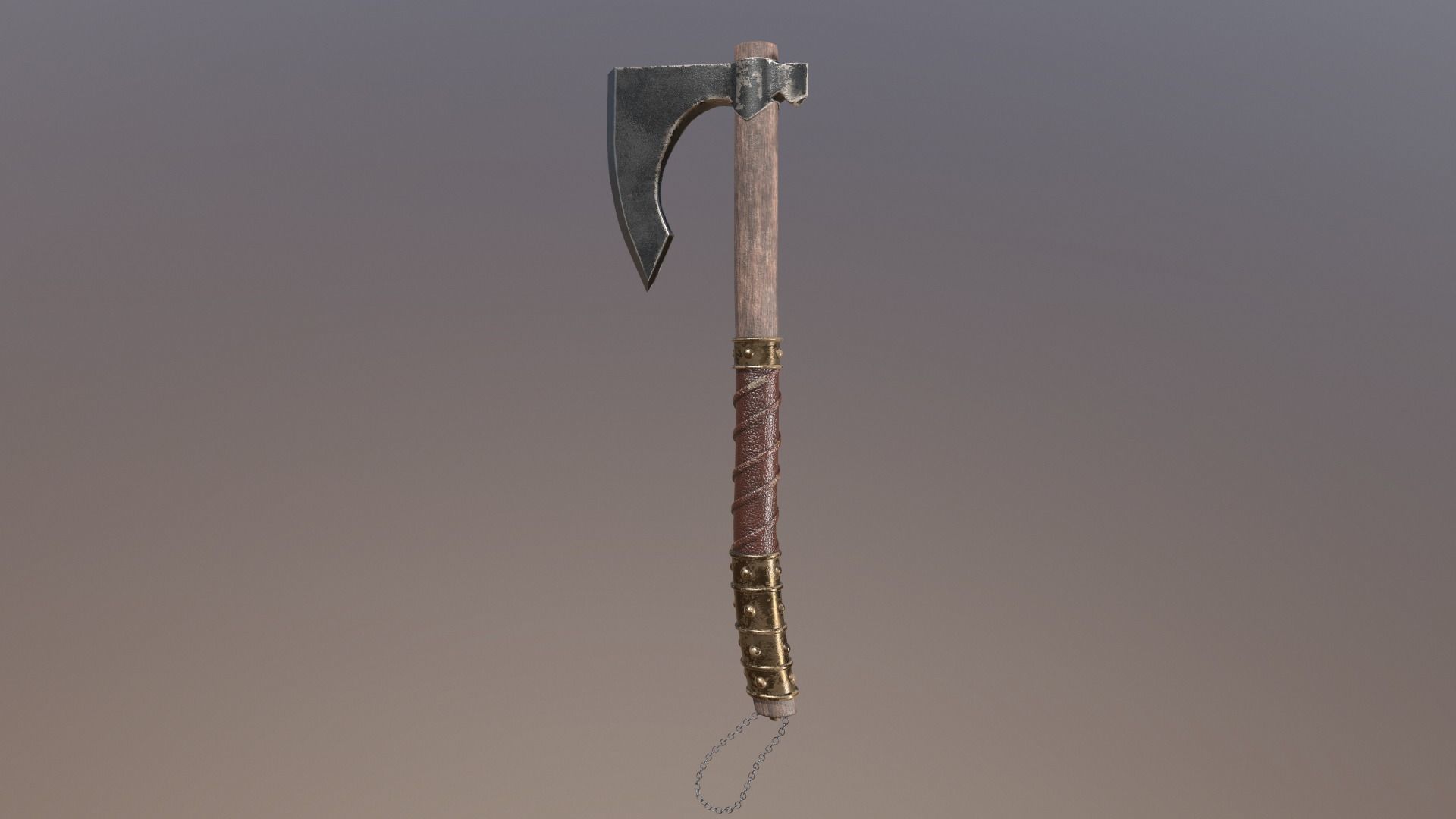 Axe 3D  Low-poly 3D model_4