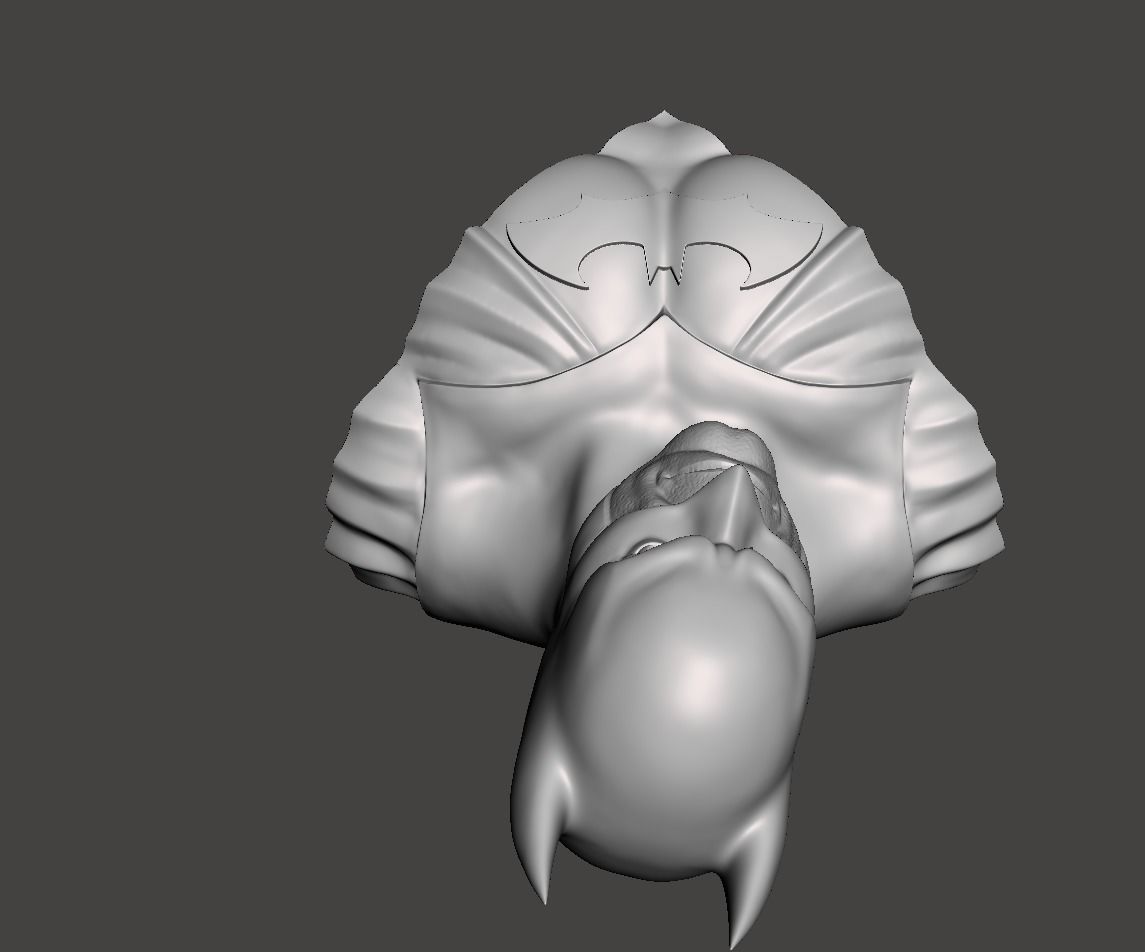 Batman bust 3d model with base for 3d printing  3D print model_4