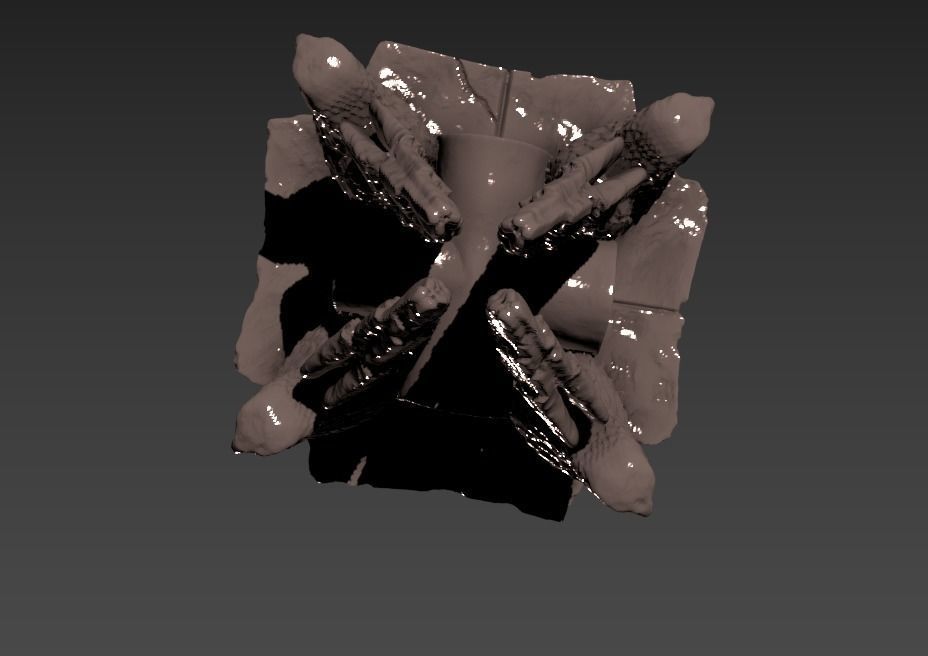 Ancient Hilltop Ruin   Bird Statue 3D print model_2