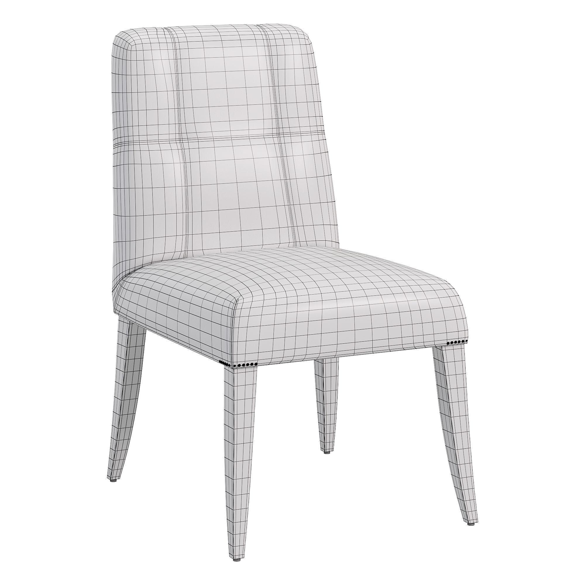 ST GERMAIN TUFTED SIDE CHAIR by THOMAS PHEASANT 3D model_3