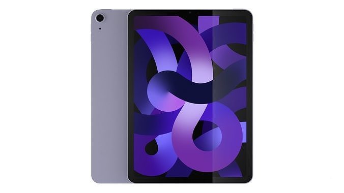  Apple iPad Air 2022 Purple 3D model