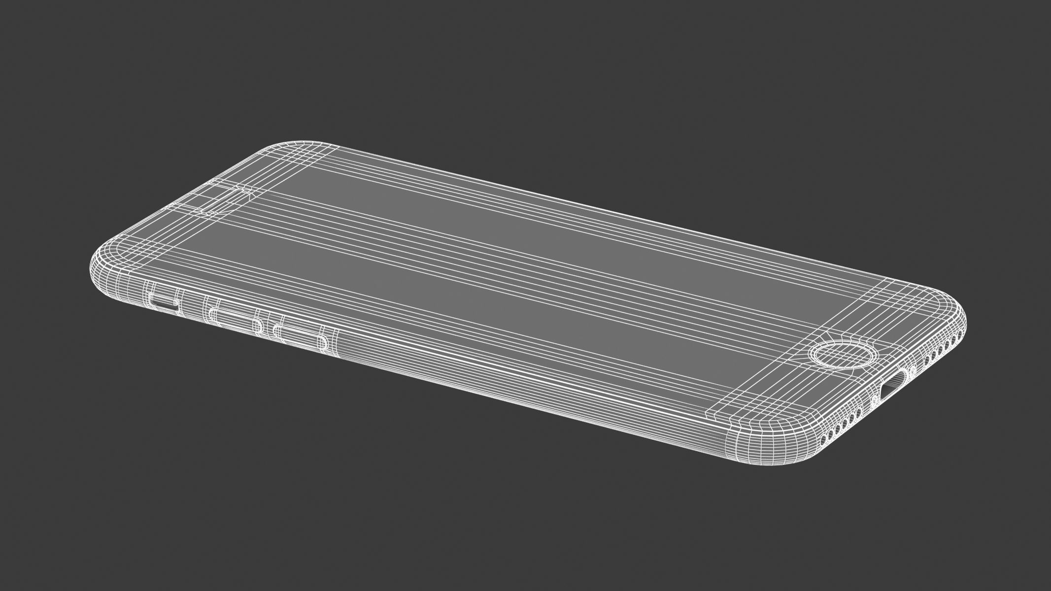 Apple iPhone SE 2022 Starlight 3D model_14