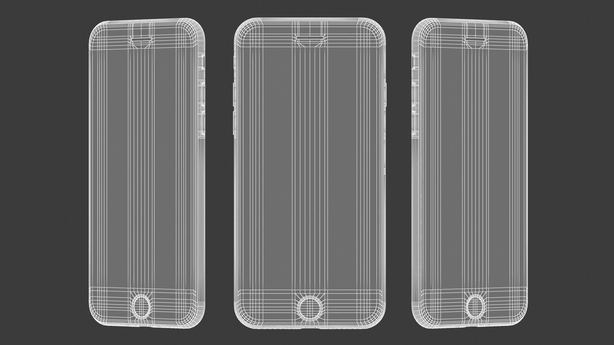 Apple iPhone SE 2022 Starlight 3D model_17