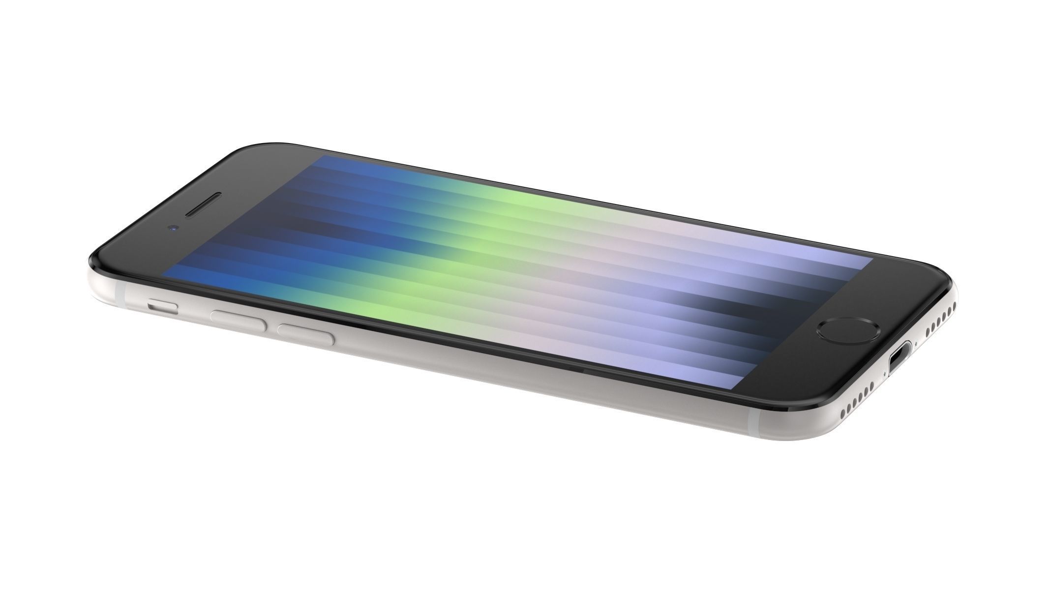Apple iPhone SE 2022 Starlight 3D model_4
