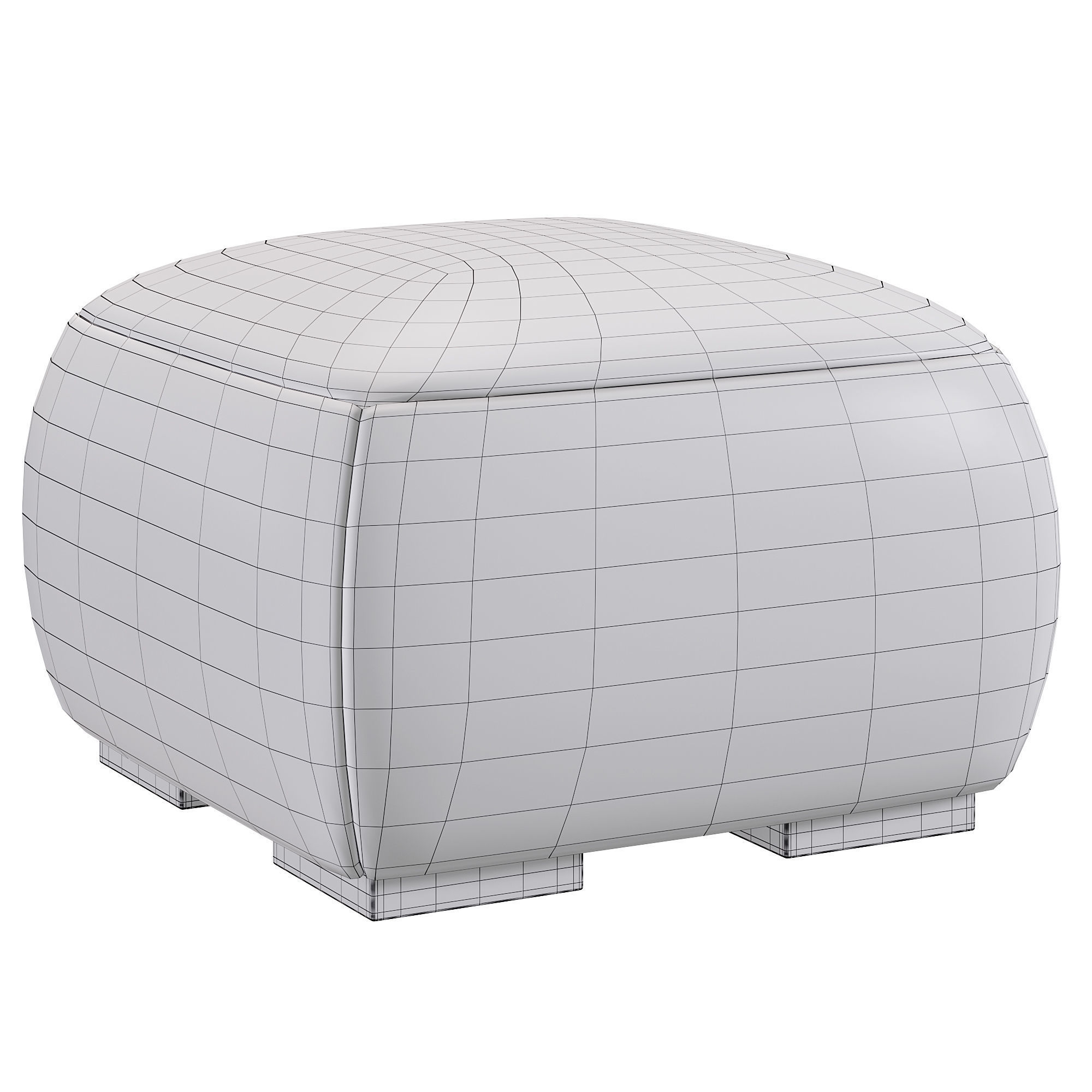 OTTER OTTOMAN pouf by Maisonvalentina 3D model_3