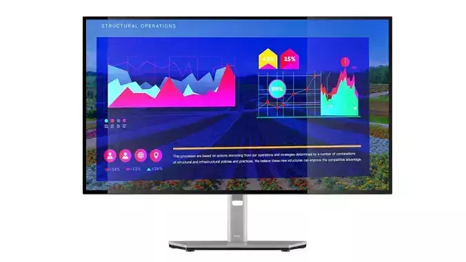  Dell UltraSharp 27 Monitor 3D model