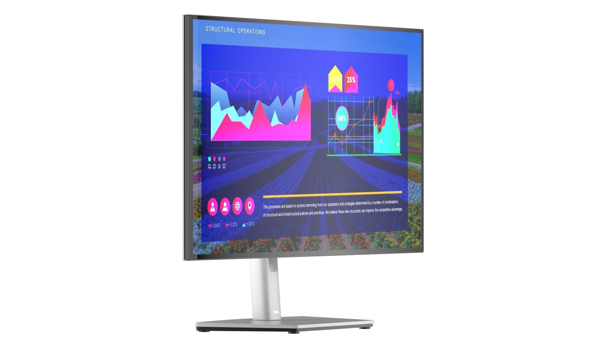 Dell UltraSharp 27 Monitor 3D model_1