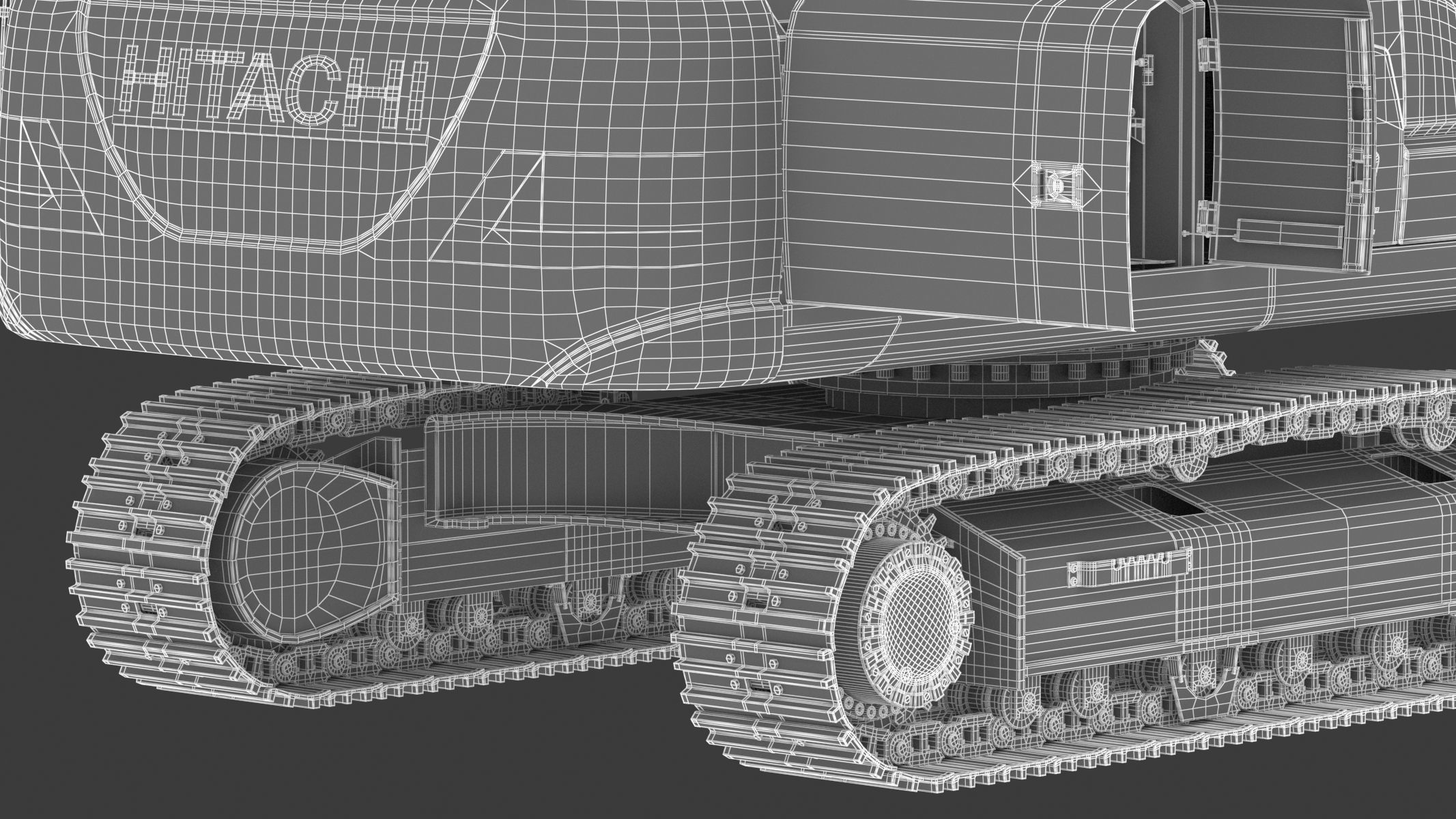 Hitachi ZX300-7 Excavator 3D model_46