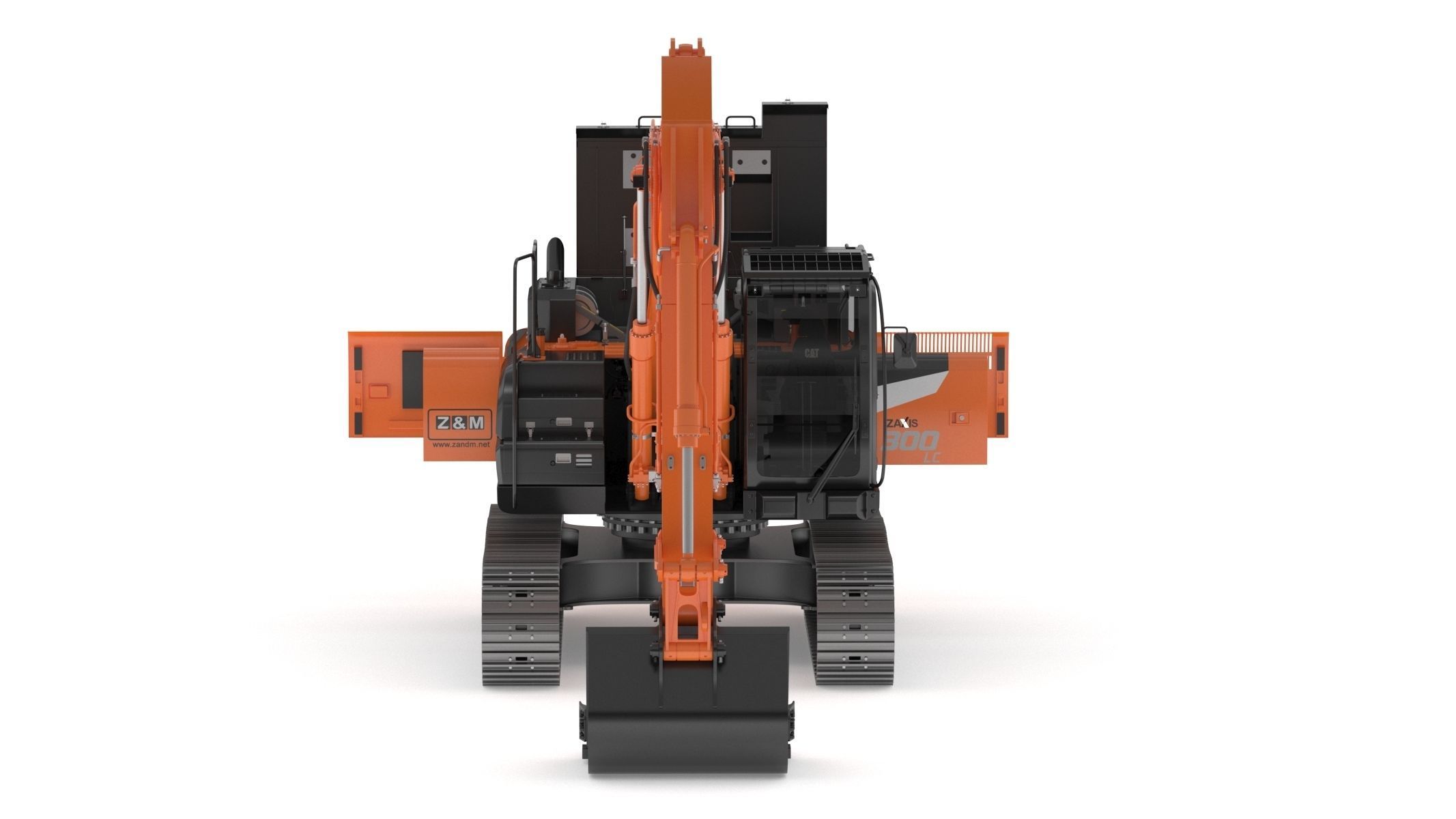 Hitachi ZX300-7 Excavator 3D model_4