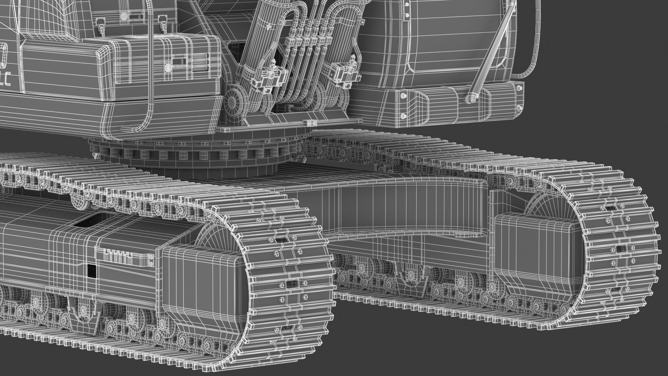 Hitachi ZX300-7 Excavator 3D model_44