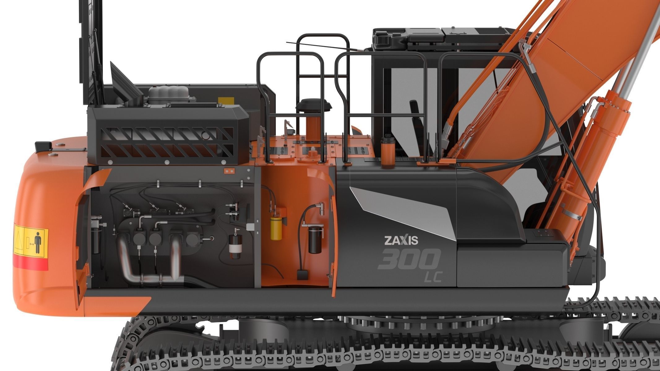 Hitachi ZX300-7 Excavator 3D model_24