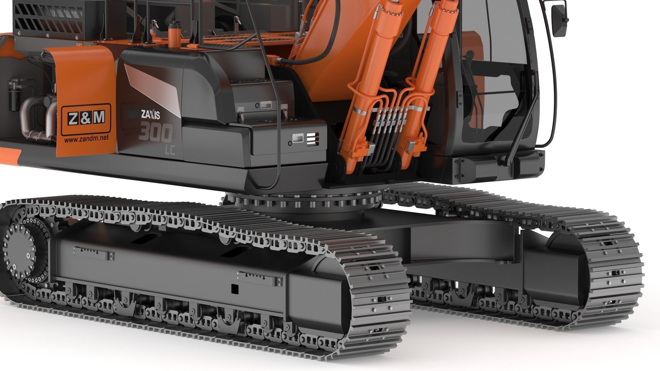 Hitachi ZX300-7 Excavator 3D model_23