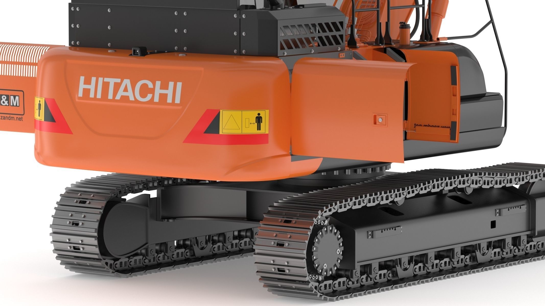 Hitachi ZX300-7 Excavator 3D model_25