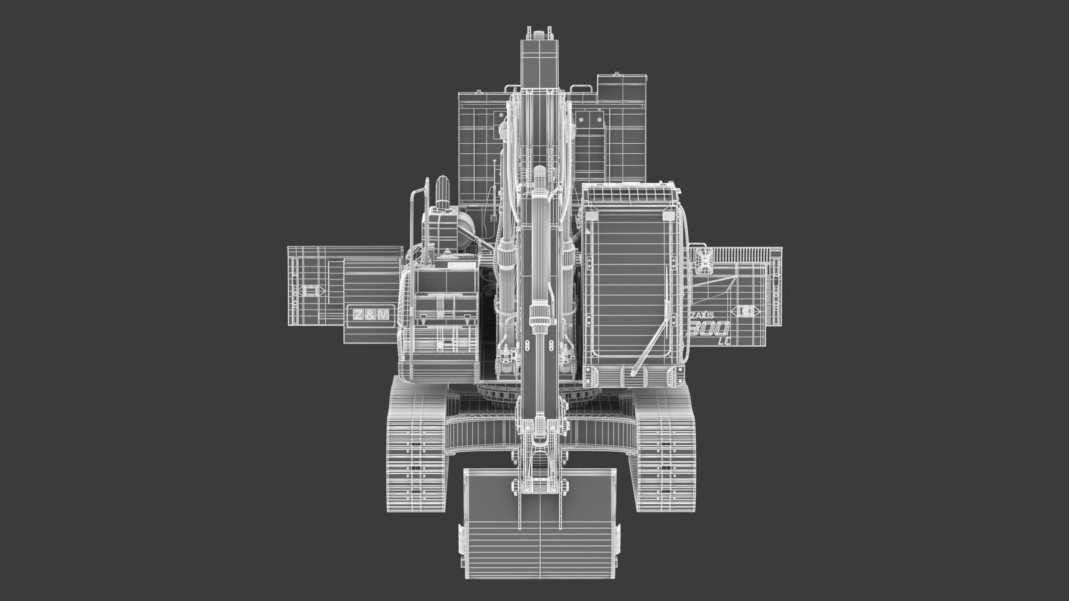 Hitachi ZX300-7 Excavator 3D model_33