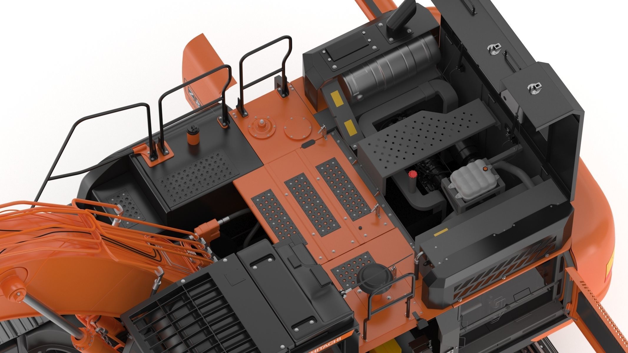 Hitachi ZX300-7 Excavator 3D model_28