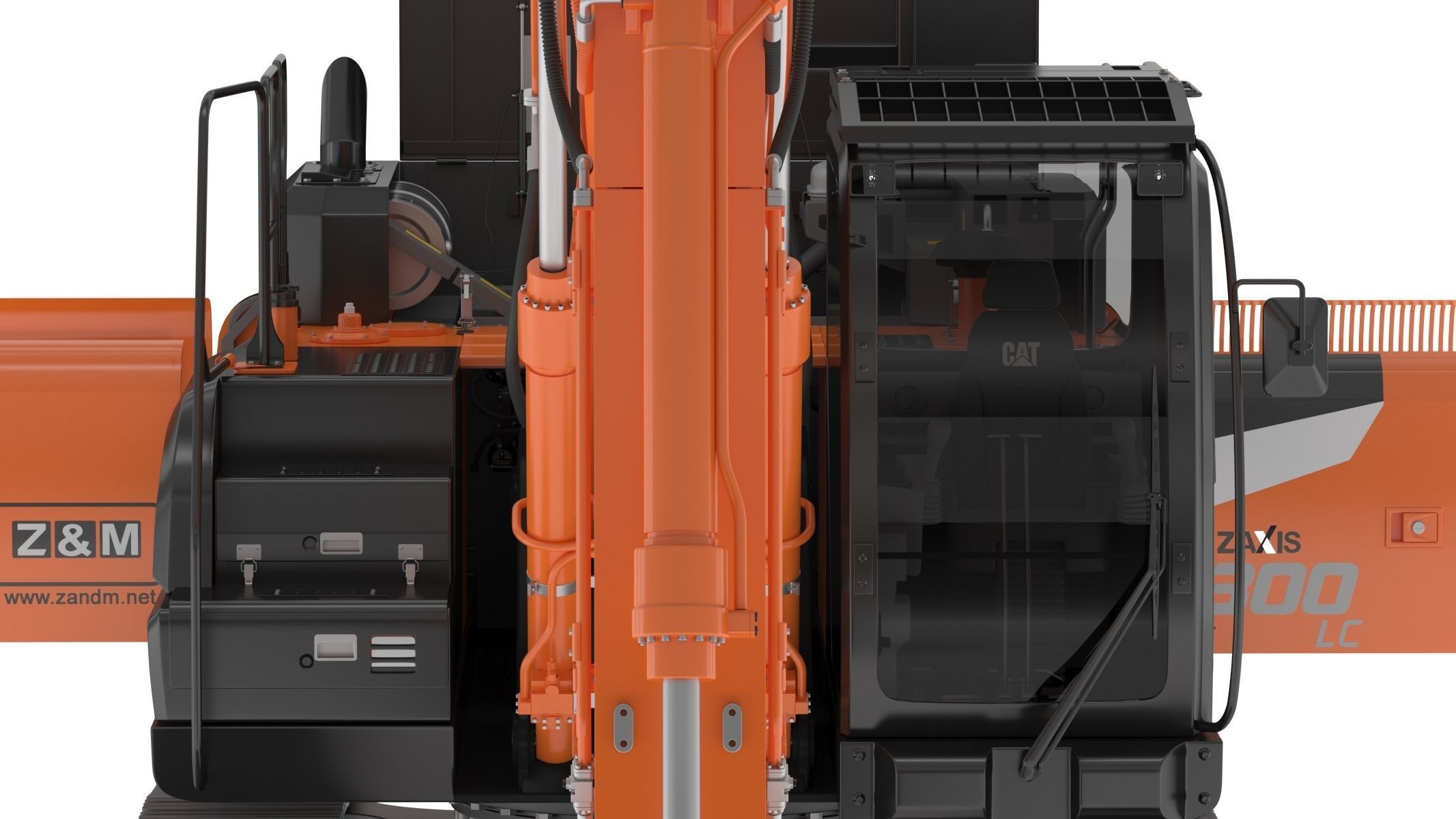Hitachi ZX300-7 Excavator 3D model_22