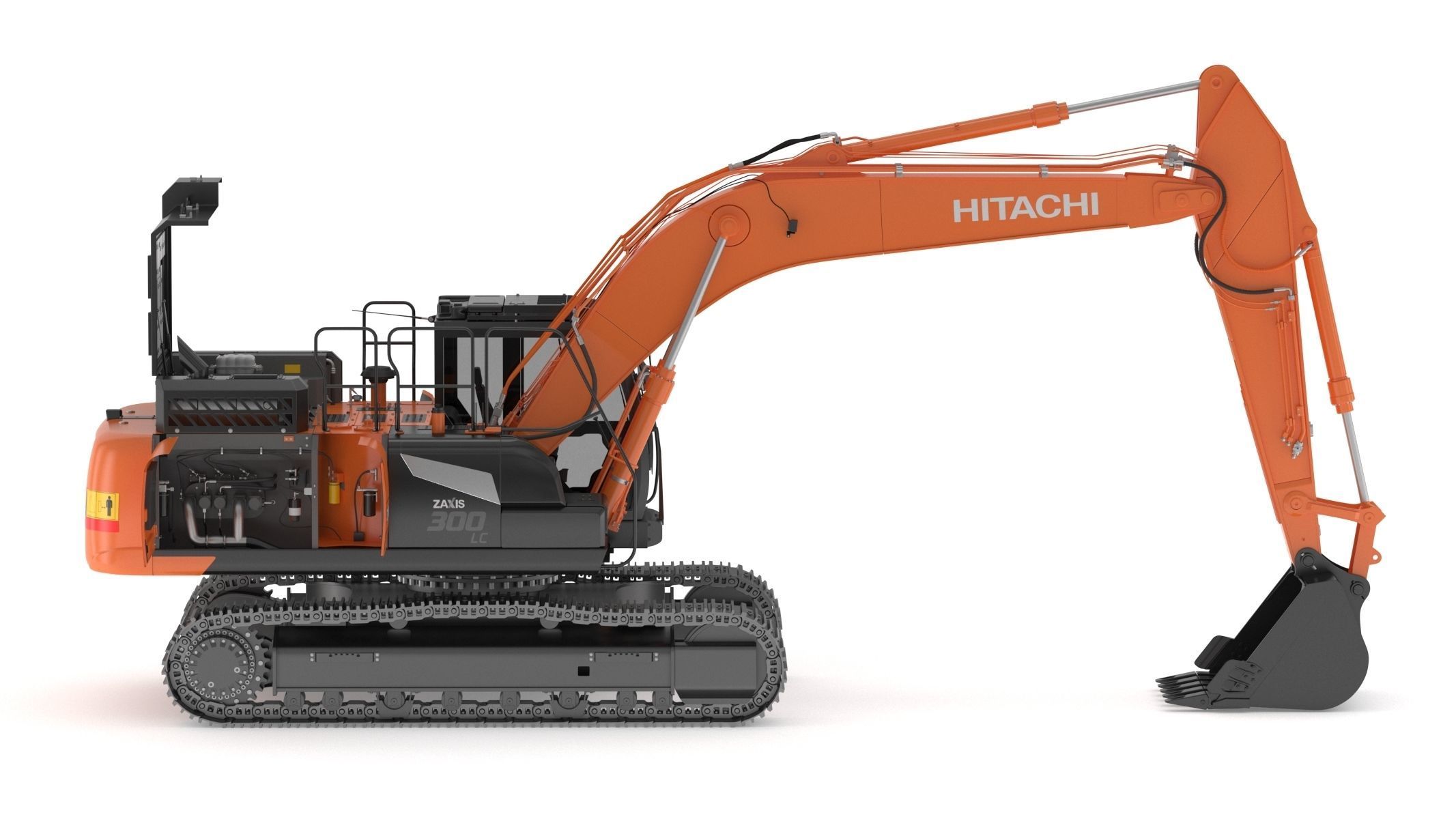 Hitachi ZX300-7 Excavator 3D model_11
